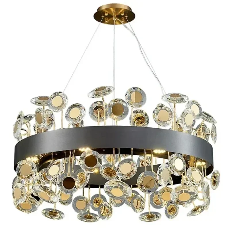 Italian Creative Pendant Lamps Personality Luxry Crystal Chandelier Bedroom Foyer Restaurant Hotel Interior Decor LED Luminaries