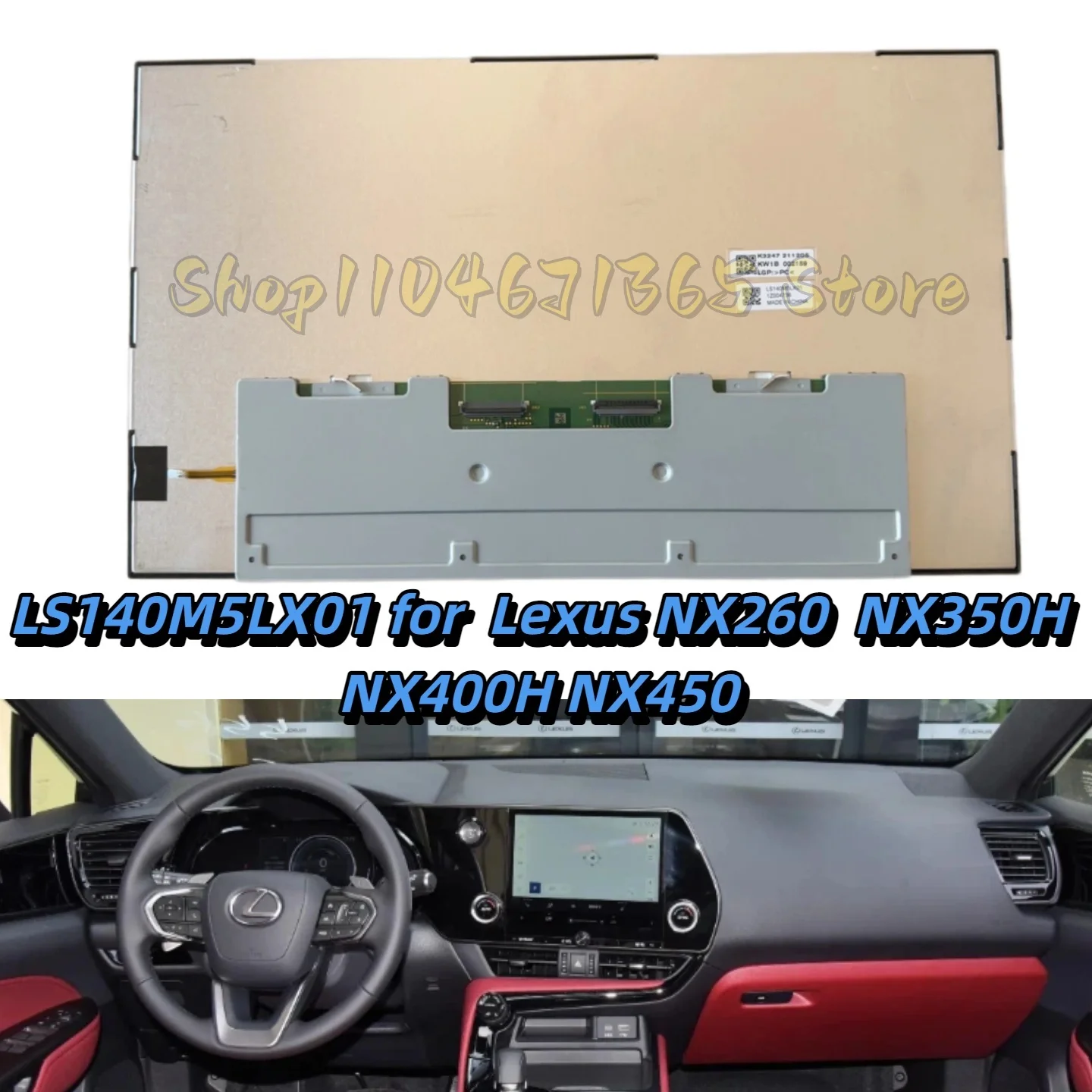 LS140M5LX01 14 Inch LCD Display Screen for Lexus NX260 NX350H NX400H NX450 2022-2024