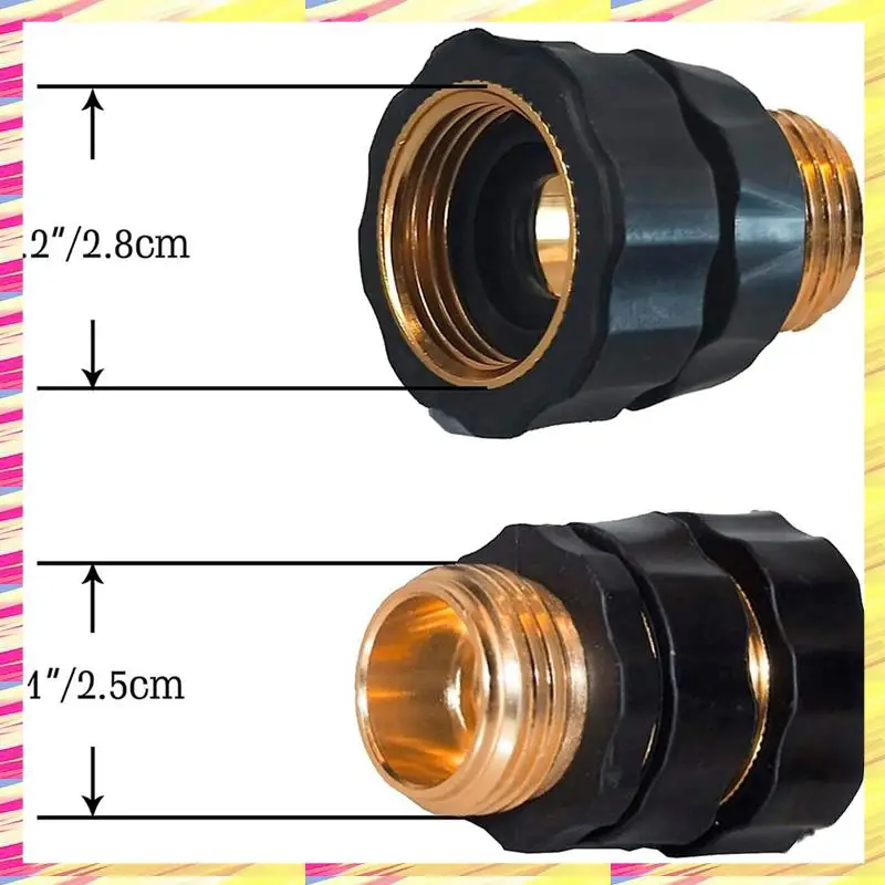 ABJJ 3/4 pouces tuyau d'arrosage connexion rapide mâle et femelle connecteur de tuyau à dégagement rapide d'eau, 6 jeux