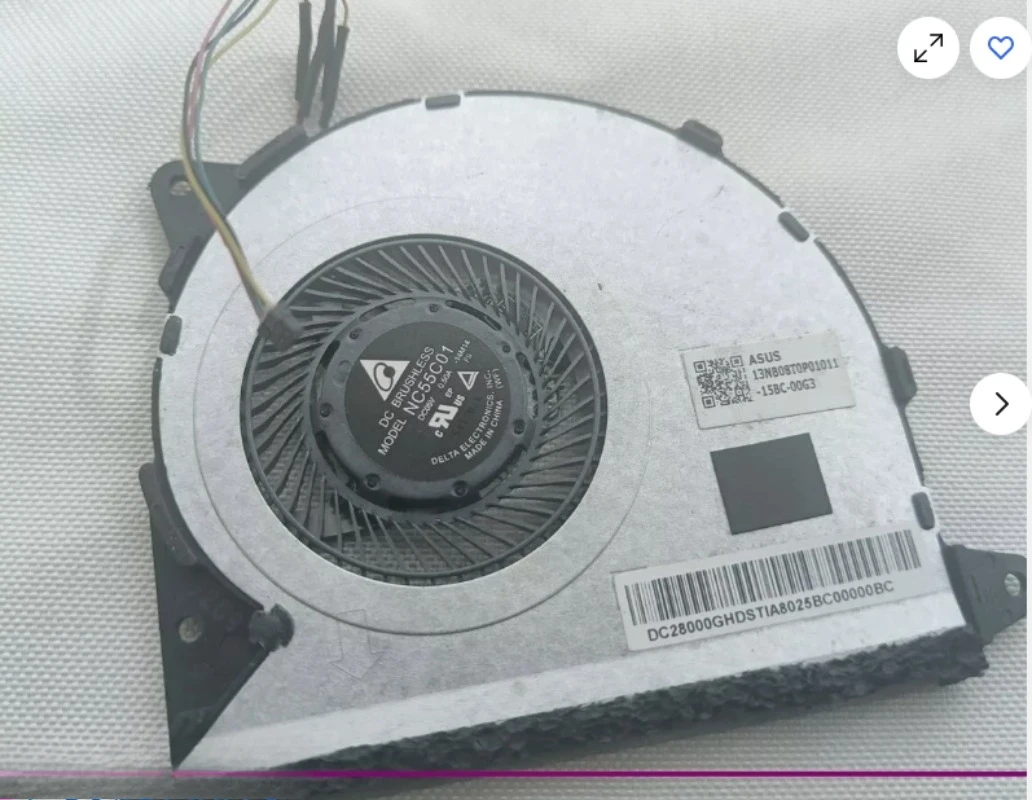 For Asus Zenbook UX330U/UX330/U3000U: High - Perf 13NB0CW0P01011 NC55C01 - 16B17 Replacement Cooling Fan, Solve Overheating!