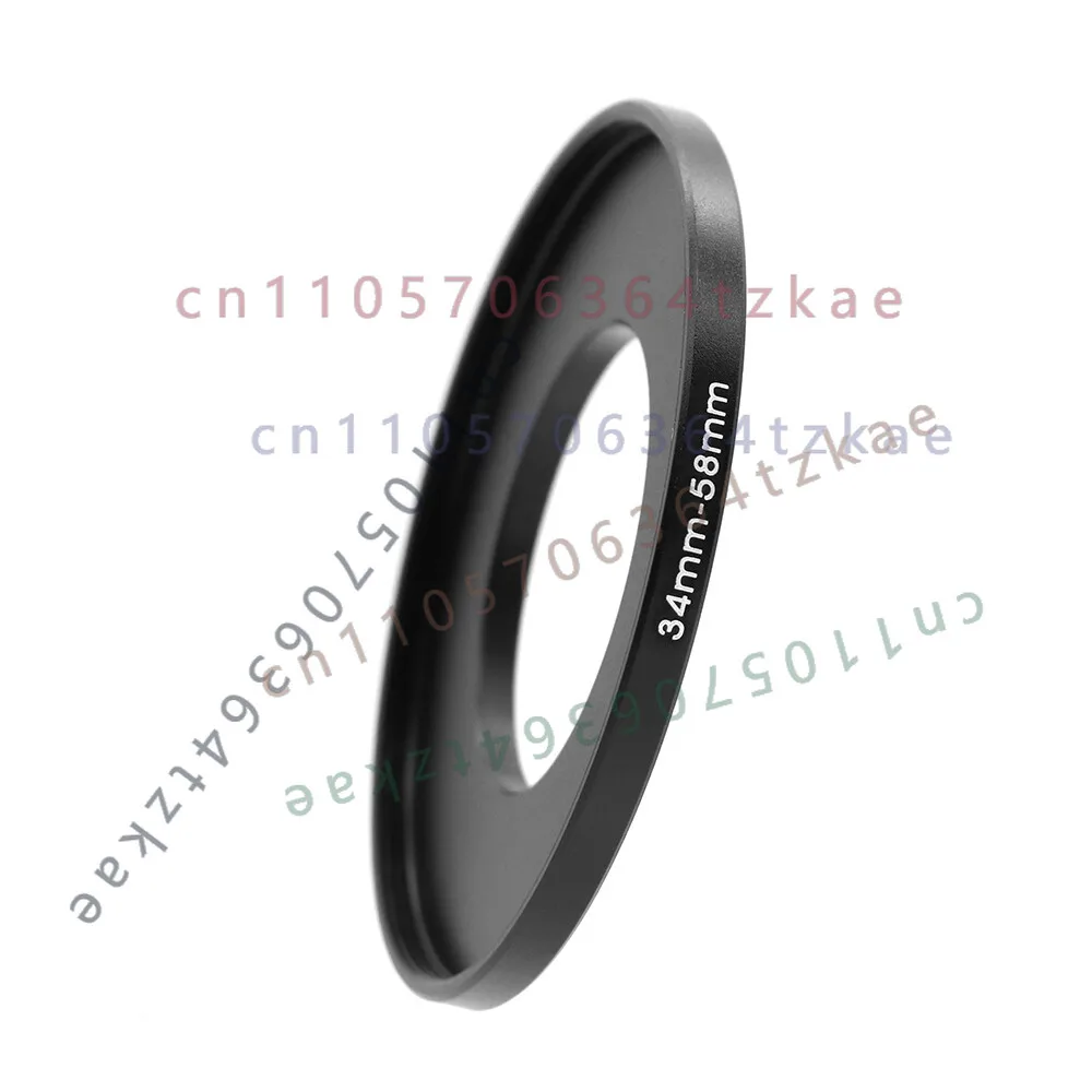 34mm Step Up Filter Ring 34-37/46/49/52/55/58mm Metal Lens Adapter Ring for UV ND CPL GND Camera Lens Filter