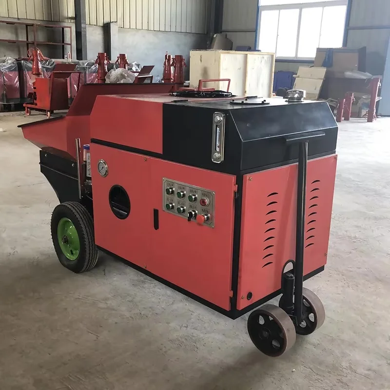 15kw 16mm Small secondary structure column pump feeding machine pouring machine Mortar fine stone concrete delivery pump