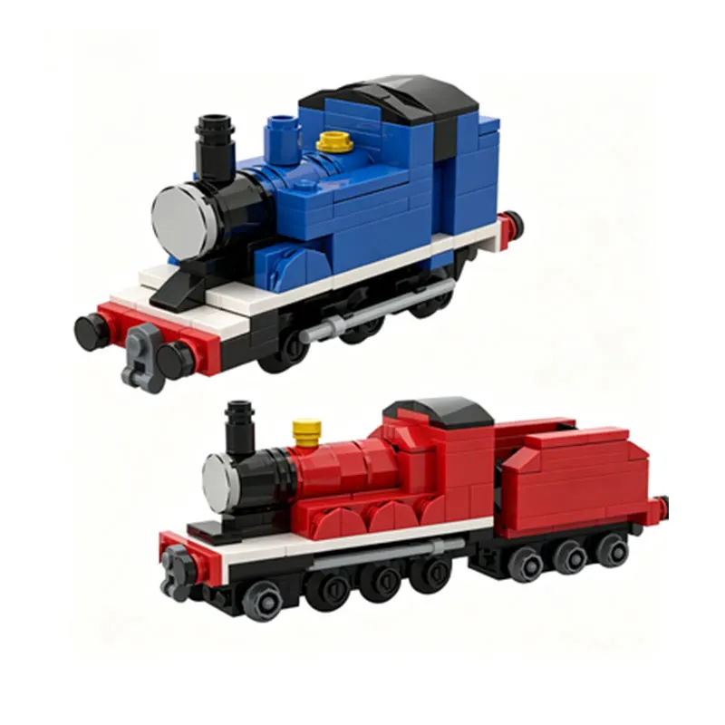 

MOC Mini Retro Steam Train - Collectible Locomotive, Small Particle Assembly Blocks, Model Toy, Gift Ornament