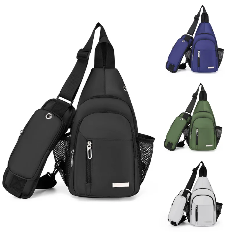 

New Fashionable Men's Chest Bag, Oxford Fabric Casual Outdoor Single-shoulder Bag, Multi-functional Large-capacity Crossbody Bag