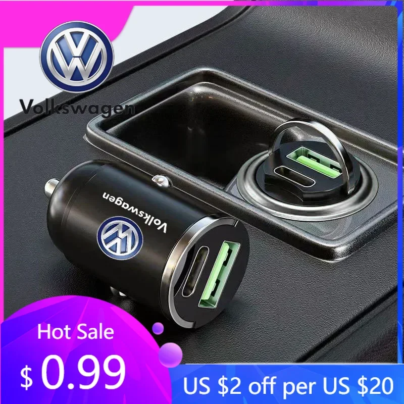 

Для VW Volkswagen Jetta MK5 Golf 1 шт. Автомобильное быстрое зарядное устройство USB Type-C Адаптер для зарядки Аксессуары для Volkswagen Touran Golf-4 5 6