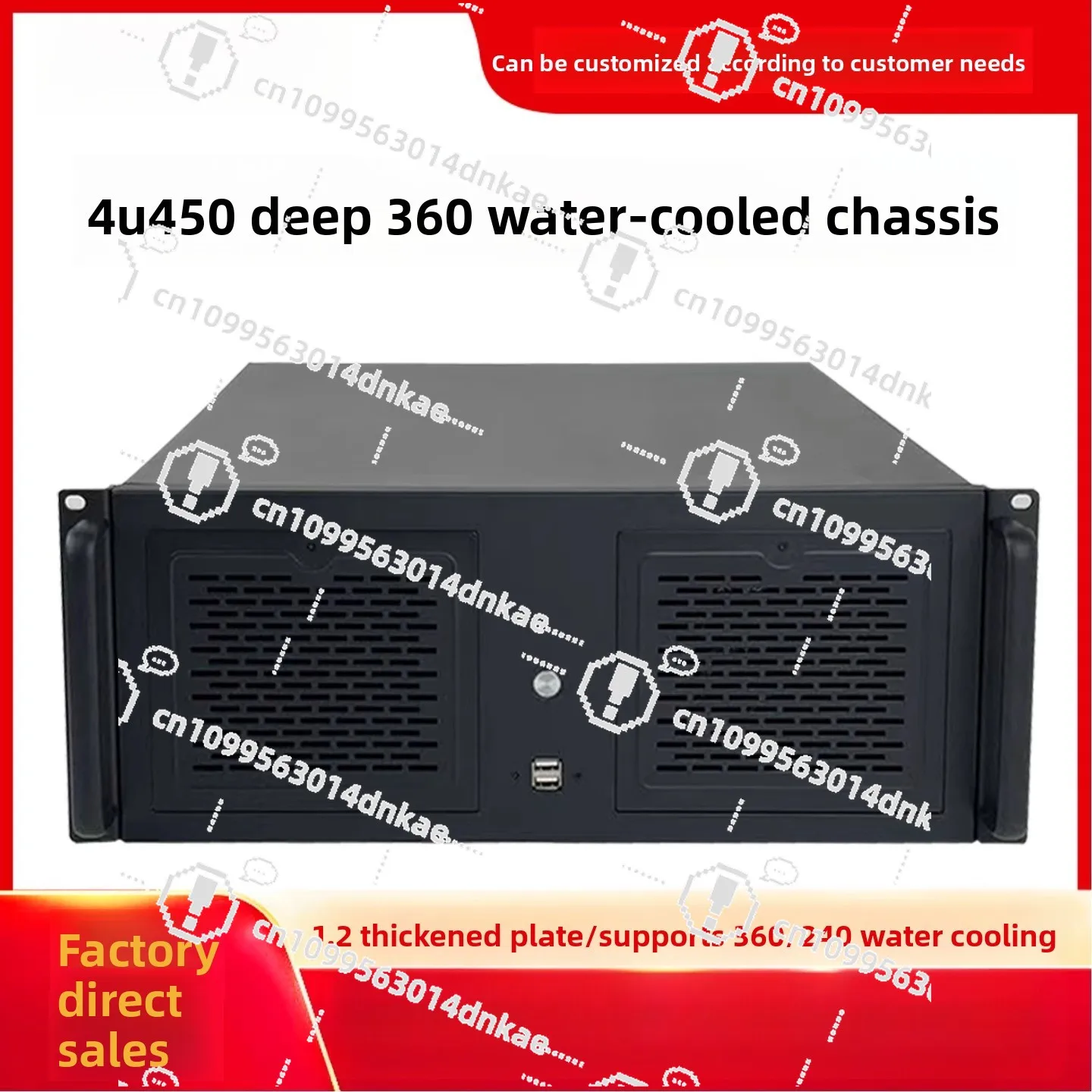 

Серверное шасси 4U, ряд водяного охлаждения на 360 градусов, основная плата ATX, 4090, видеокарта, 7 слотов, большая стойка питания, компьютер промышленного управления