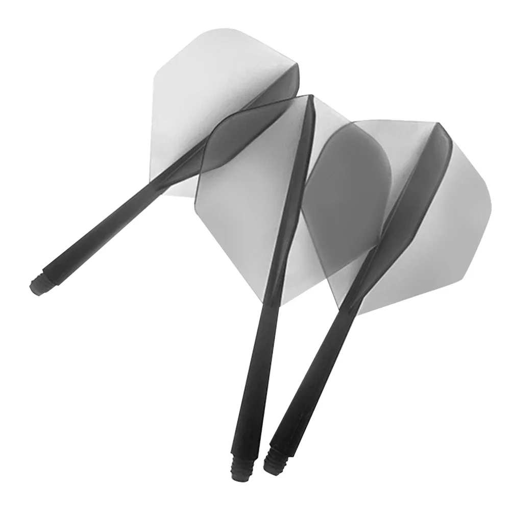 3Pcs Integrated Dart Flights and Shafts Anti-fall Transparent Darts Tail Durable Integrated Dart Shaft and Flights Plastic