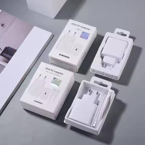 SAMSUNG 45W PPS PD Super Fast Charger +1M 5A PD Type-C Cable For Galaxy S24 S23 S22 Plus Ultra Z Fold 5 4 3 2 F54 Quick Charge