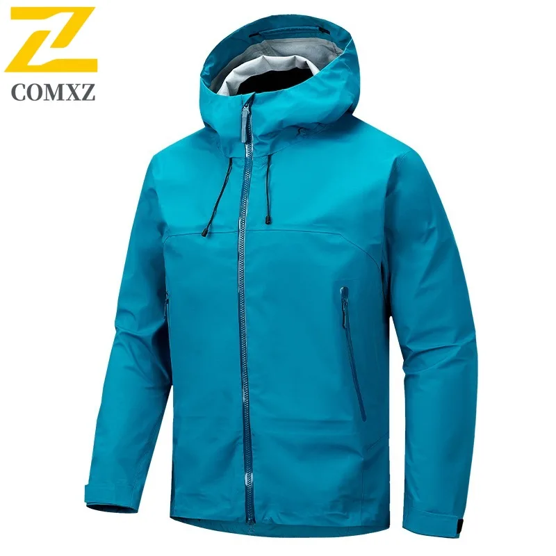 

COMXZ 2025 Мужская американская техническая одежда с капюшоном, черная самурайская куртка, весна-осень, винтажное острое водонепроницаемое легкое пальто