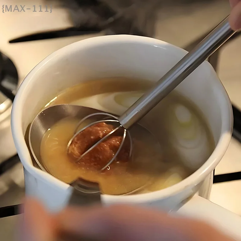 متعددة الوظائف الخبز خفقت خافق البيض الصغيرة الصلبة زبدة تليين أداة الفولاذ المقاوم للصدأ ميسو صلصة خلط ملعقة صلصة الخافق #5