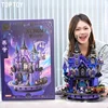 Sanrio Kuromi Amethyst Castle Patchwork Building Blocks 2 Kuromi Character Assembling Toy Duży model budynku Prezent dla dzieci 2
