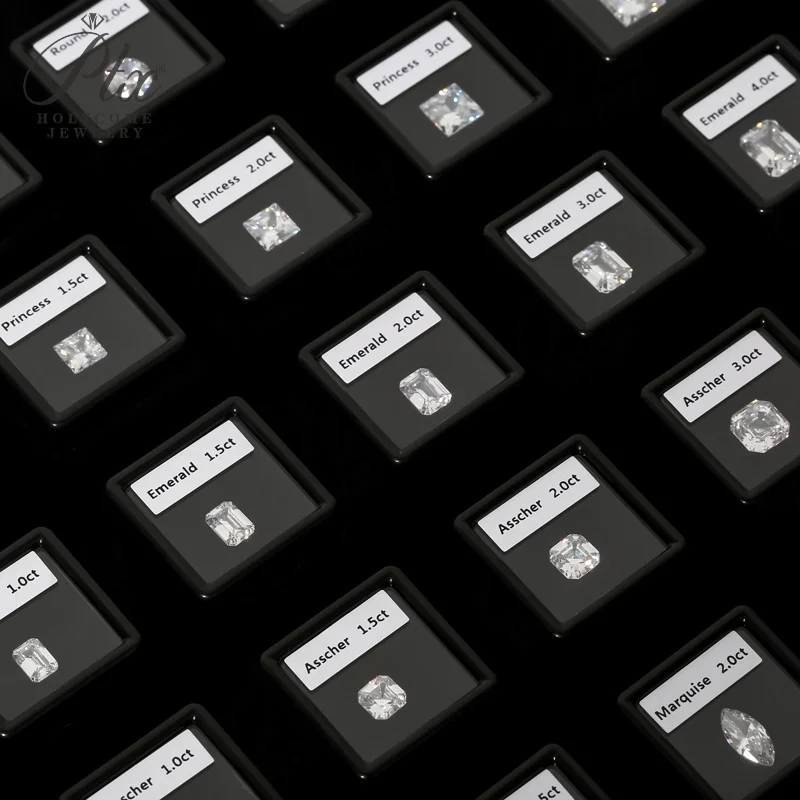 Professionelles Diamant-Komplettset Spezielle Formen von 5A Kubischem Zirkonia Gewichts- und Größendarstellung Schmuckhändler-Werkzeuge Großhandel – Detail 21