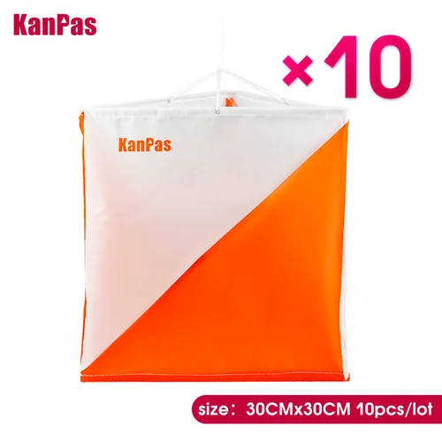 KANPAS-Bandera de marcador de orientación, Bandera de control, marcador de control, 30x30cm, 10 unidades por lote