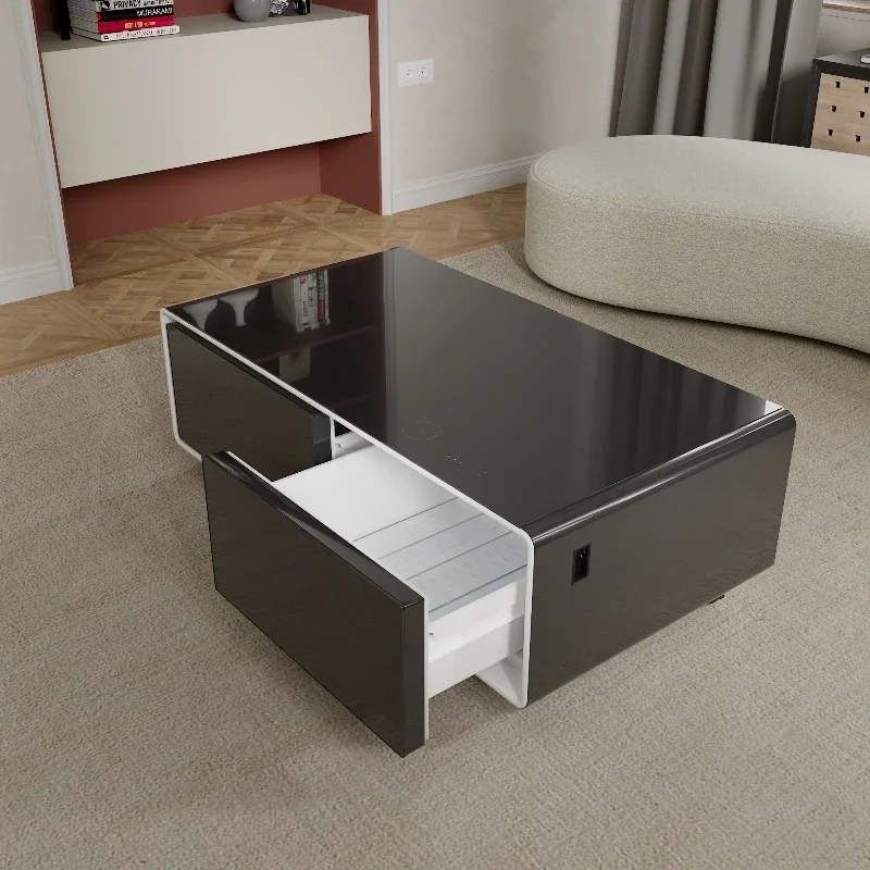 

Multifunctional Smart Coffee Table Modern Smart Furniture Fridge Mini Refrigerator Coffee Tables With Music Player