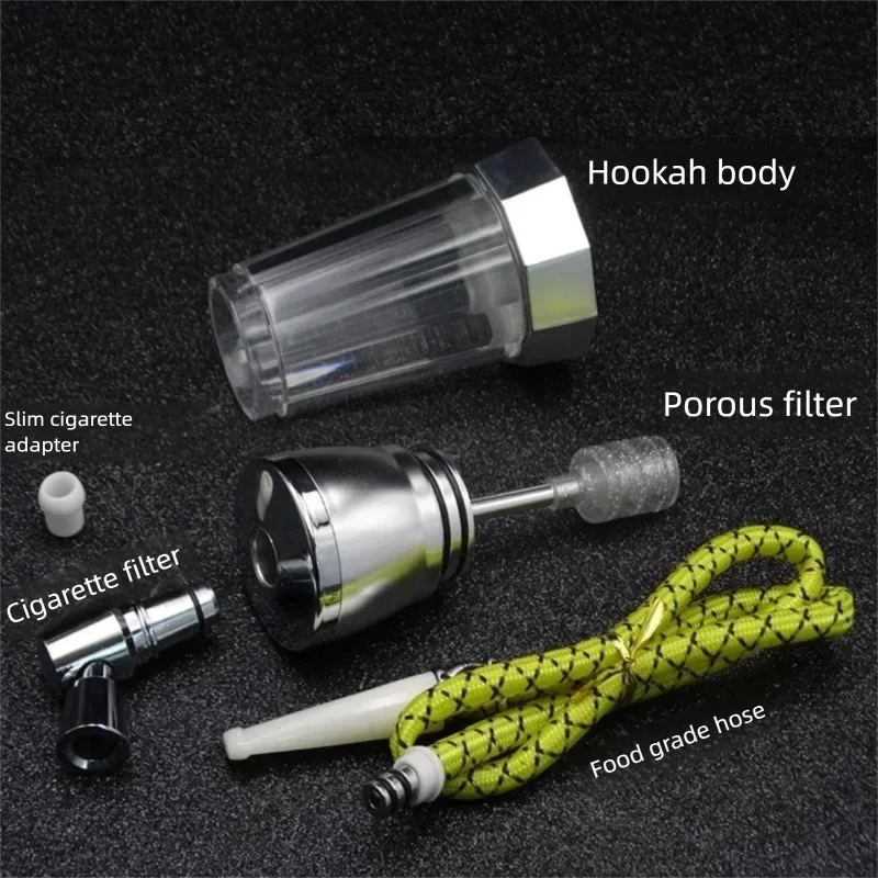 High-end Hookah Full Set of Healthy Filter Cigarette Kettle High-end Portable Cigarette Tick Hookah Bag Pot Creative Hookah