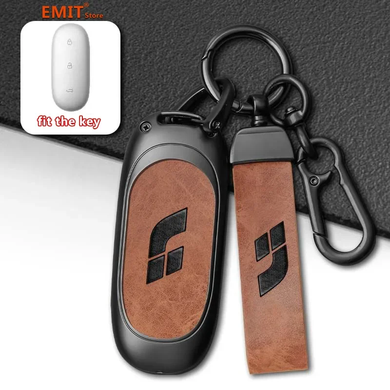 for Lixiang LEADING IDEAL L7 L8 L9 MAX Li Auto Key Case Smart Remote Holder Keychain Bag Protection Shell Cover Car Accessories