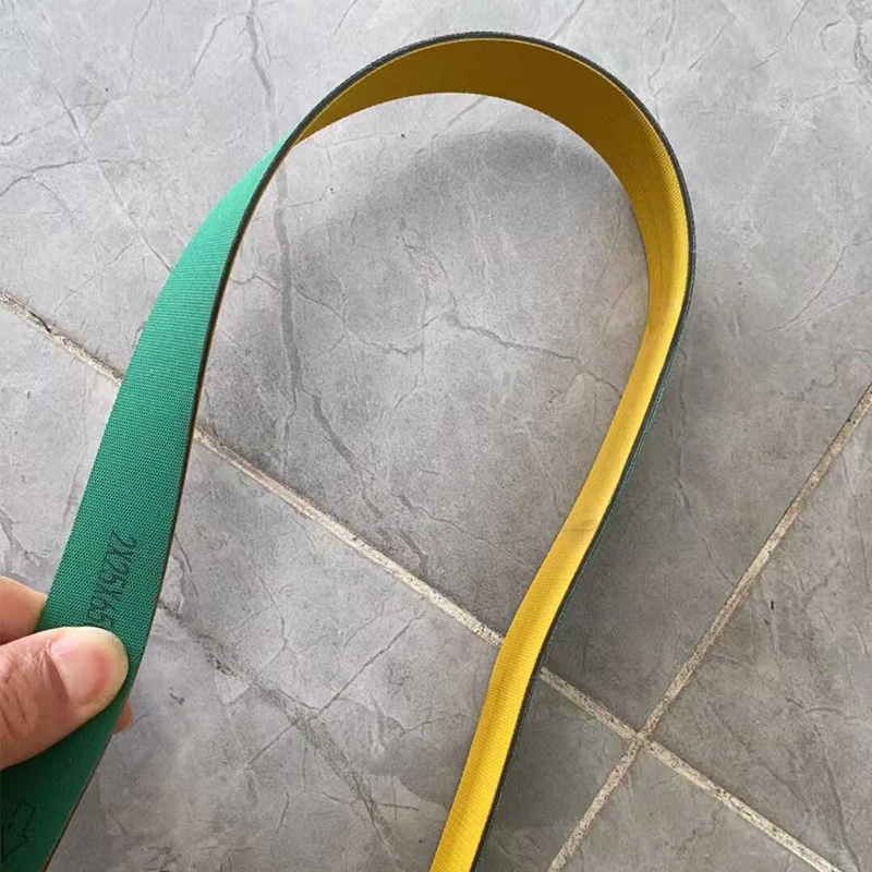 Industrial Elastic Belt Rotary Production Line Drum Belt Green Rubber Conveyor Belt Blue Flat Belt