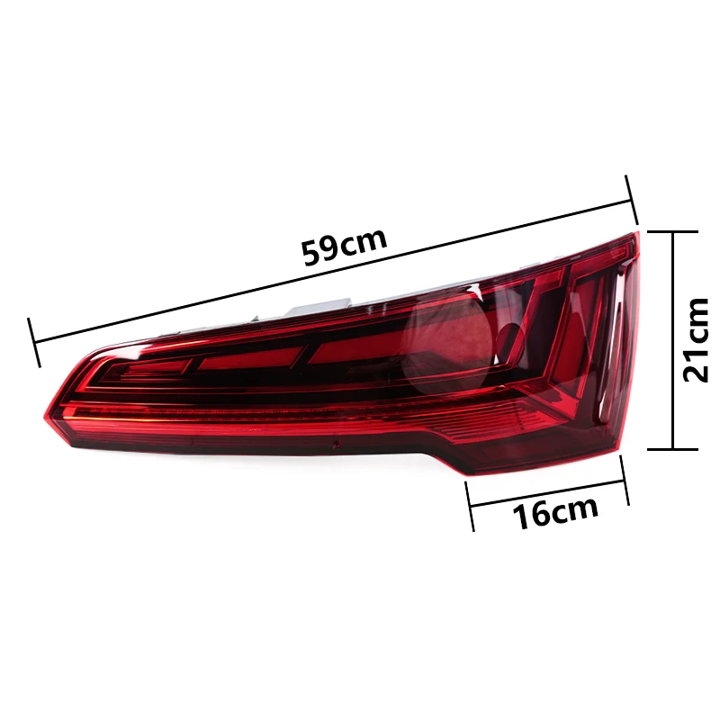 LED Taillight For Audi Q5 2021 2022 2023 2024 Steering Flashing Light Brake Light Reversing Light Driving Light Warning Light