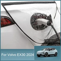 NEW EV Charger Plug Port Cover For VOLVO EX30 2024 2025 Waterproof Dustproof Beautiful Charger Protector Auto Accessories