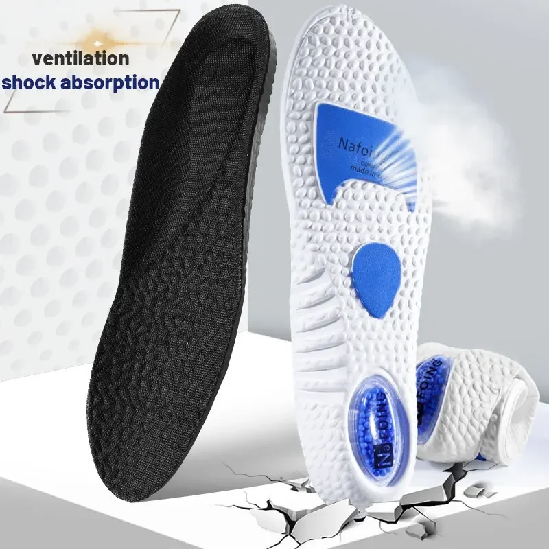 New Sports Insoles for Shoes Technology Shock Absorption Deodorant Breathable Cushion Running Insoles for Feet Man Women