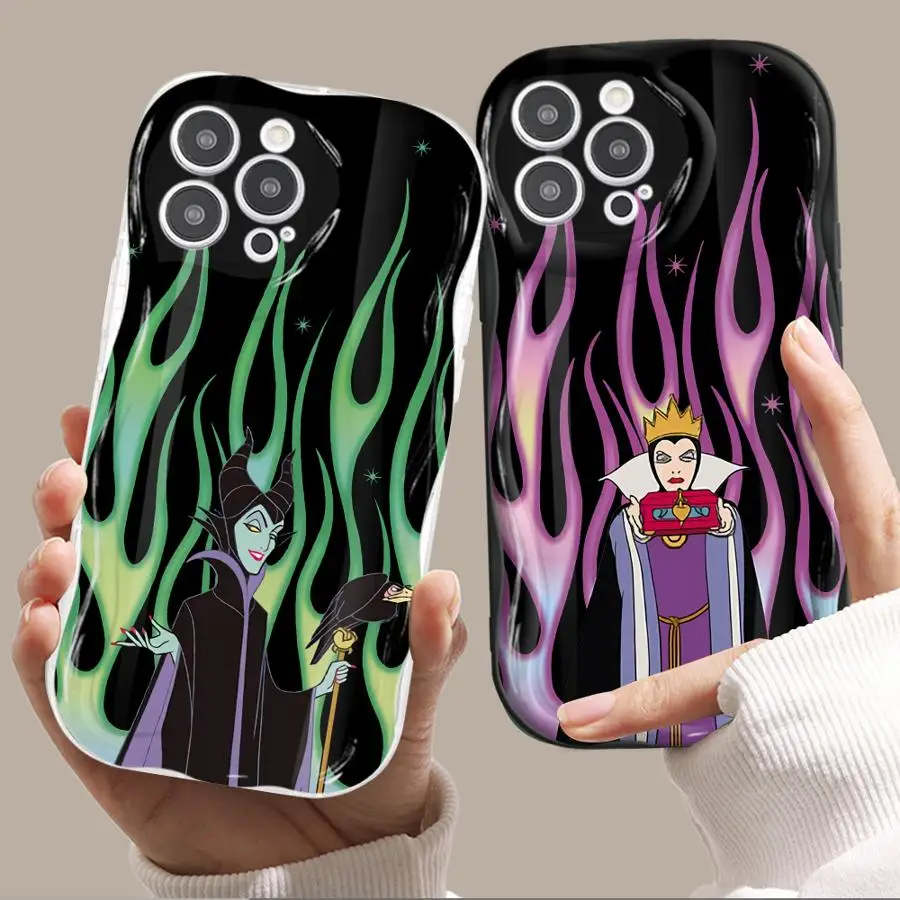 Disney Villain Witch Queen Phone Case for Apple iPhone 12 Pro 13 Mini XR 11 Pro 15 16 ProMax 14 Plus 8 7 SE XS Max Soft Cover