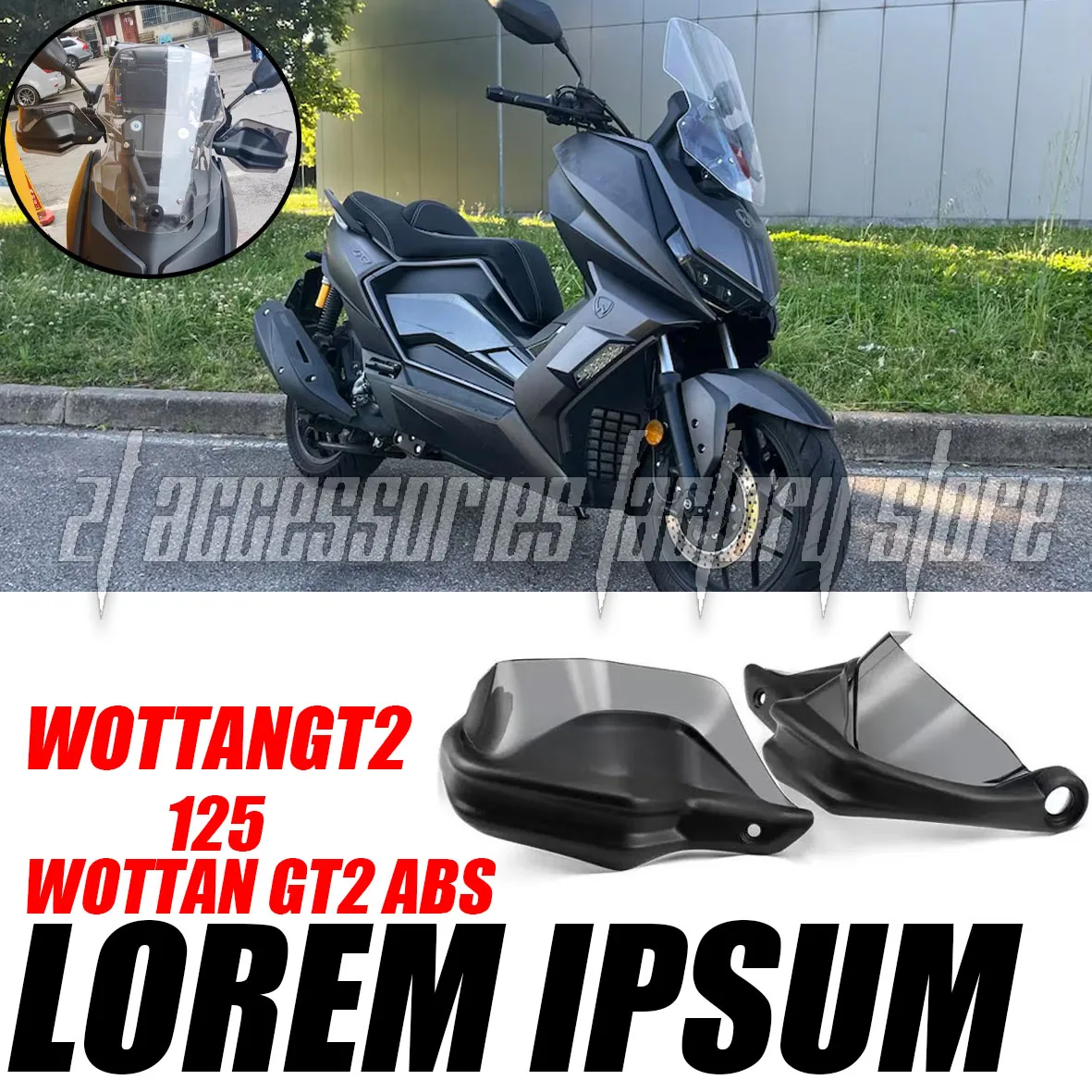 

Аксессуары для мотоциклов, защита лобового стекла, новинка, подходит для Wotan GT2 ABS 125, Wottan GT2