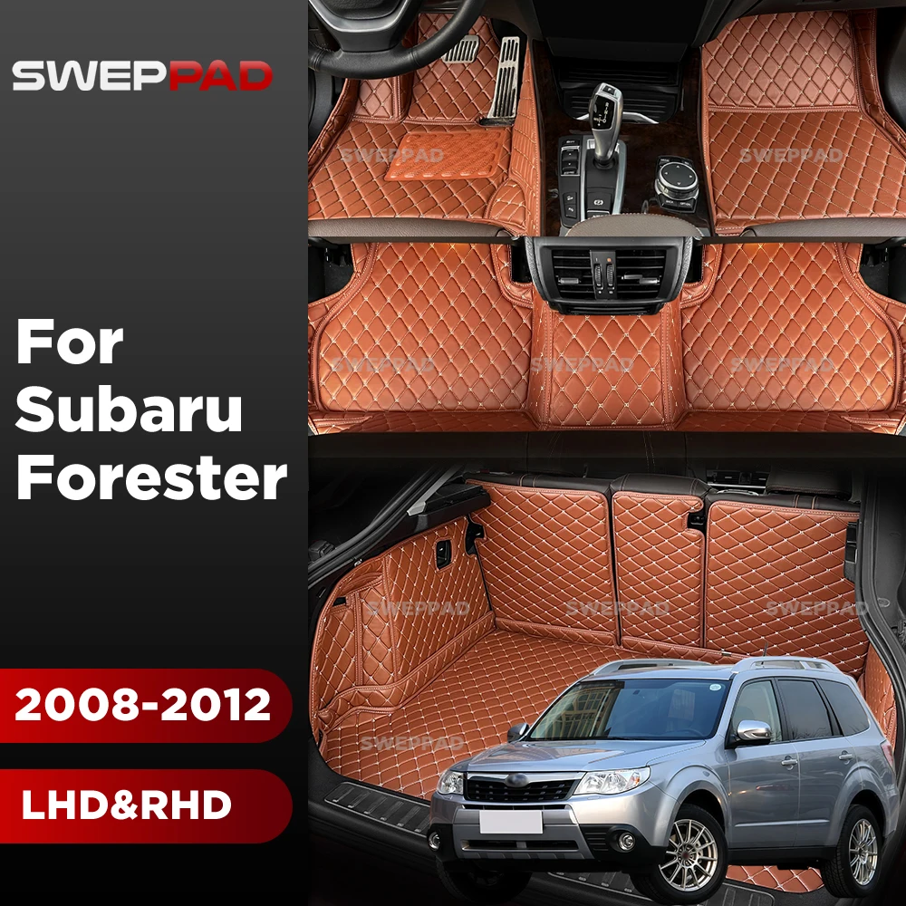 Car Floor Mats For Subaru Forester  2008-2012 11 10 09 Trunk mat Cargo Liner Protection Carpet Custom Floor Liners Accessories