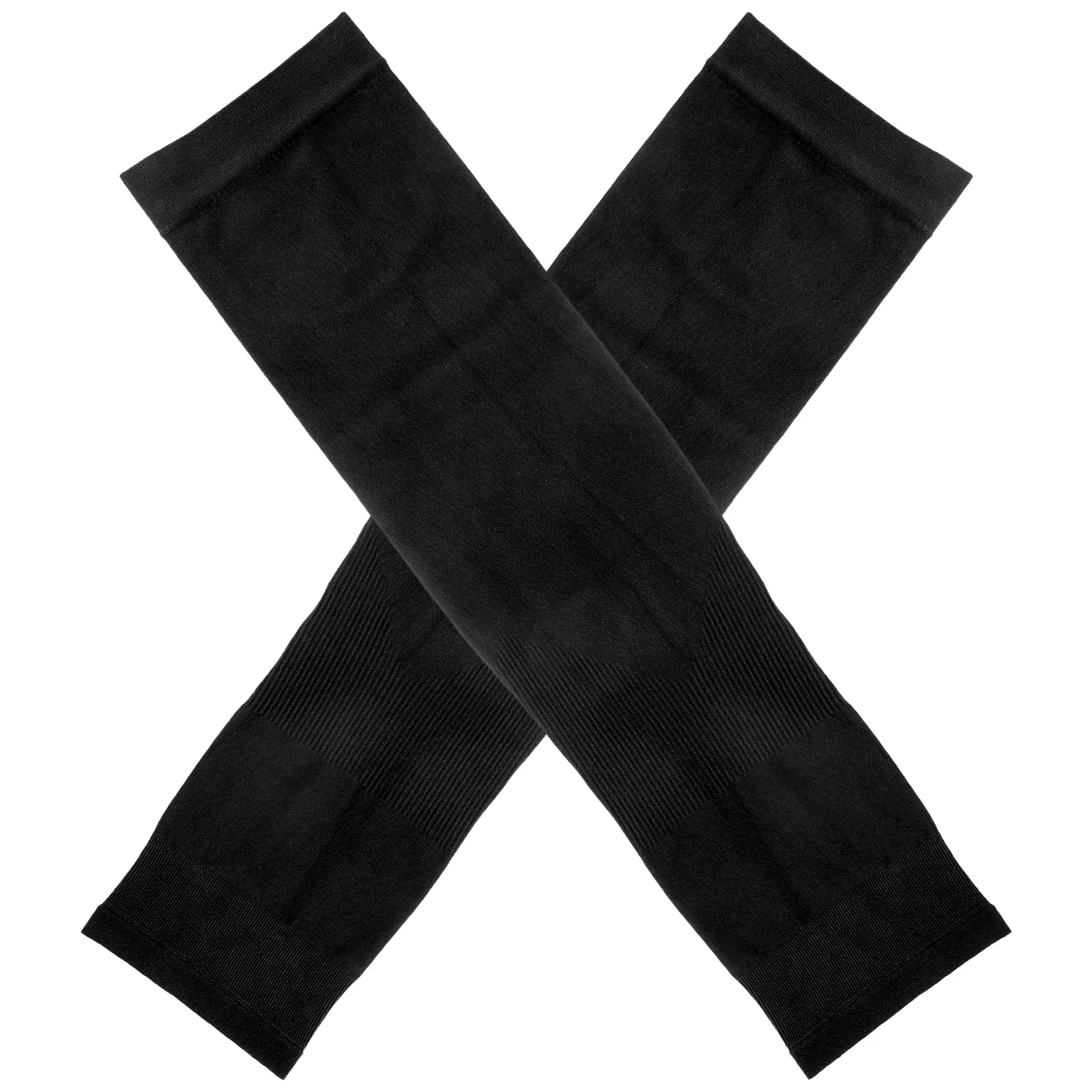 3 คู่แขนแขนป้องกันรังสียูวีสีดําตรงฤดูร้อนกลางแจ้งขี่จักรยานตกปลาวิ่งการดูดซึมเหงื่อการออกแบบยืดหยุ่น