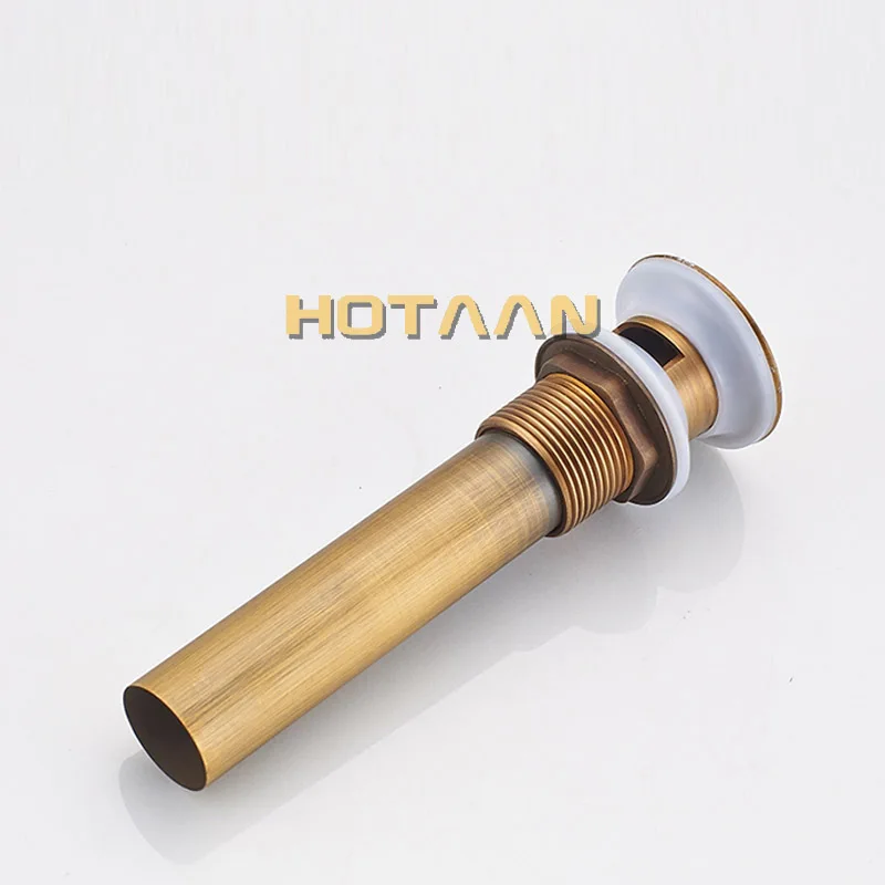 . Antique Bathroom Brass Pop Up Sink Drain Brass Pop-up Drain basin waste YT-5193 image 4