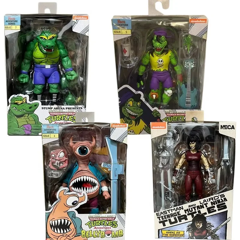 

NECA TMNT Action Figure Teenage Mutant Ninja Turtle Adventures Stump Wrestling Leatherhead Eastman And Laird's Bellybomb Model