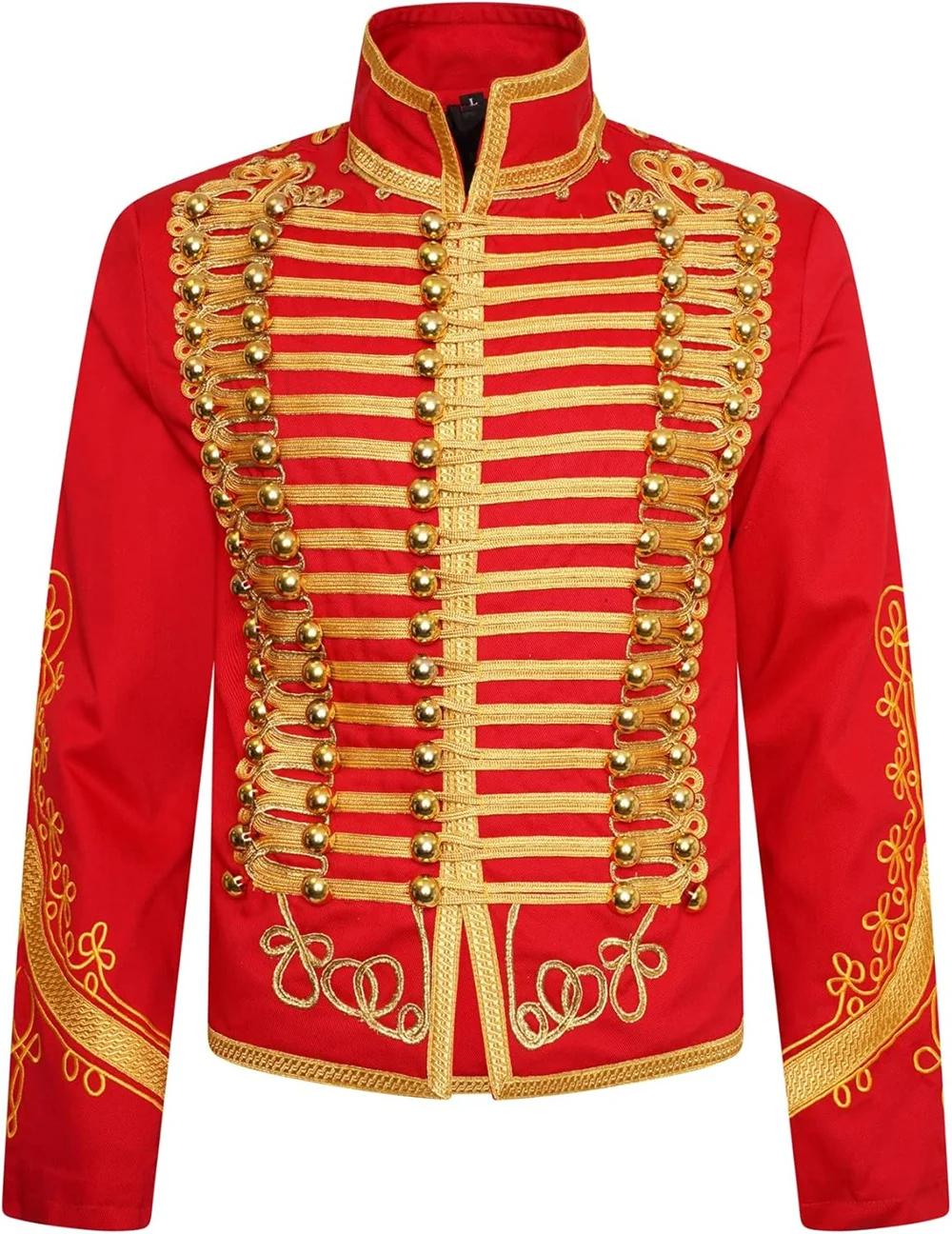 Historical Hussar Uniform Regiment Dolman Military Hussard Jacket Napoleonic Uniform Marching Band Costumes Men Drummer Jacket