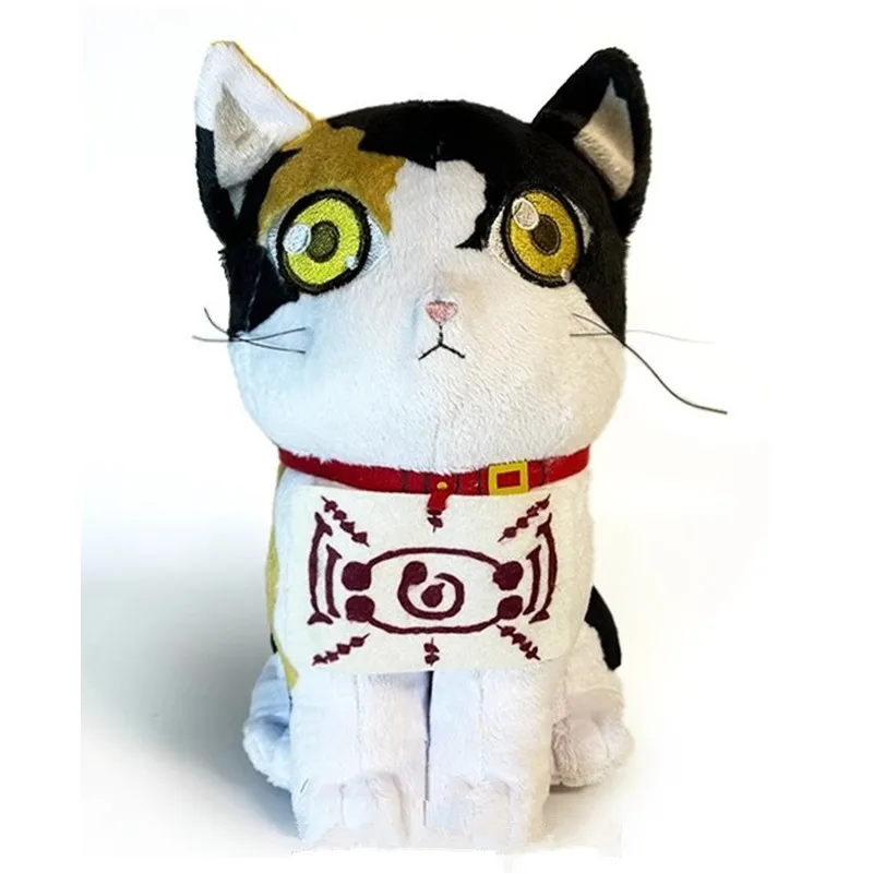 New Cute Anime Demon Chachamaru Cat Plush Kids Stuffed Animals Toys For Children Gifts 25CM