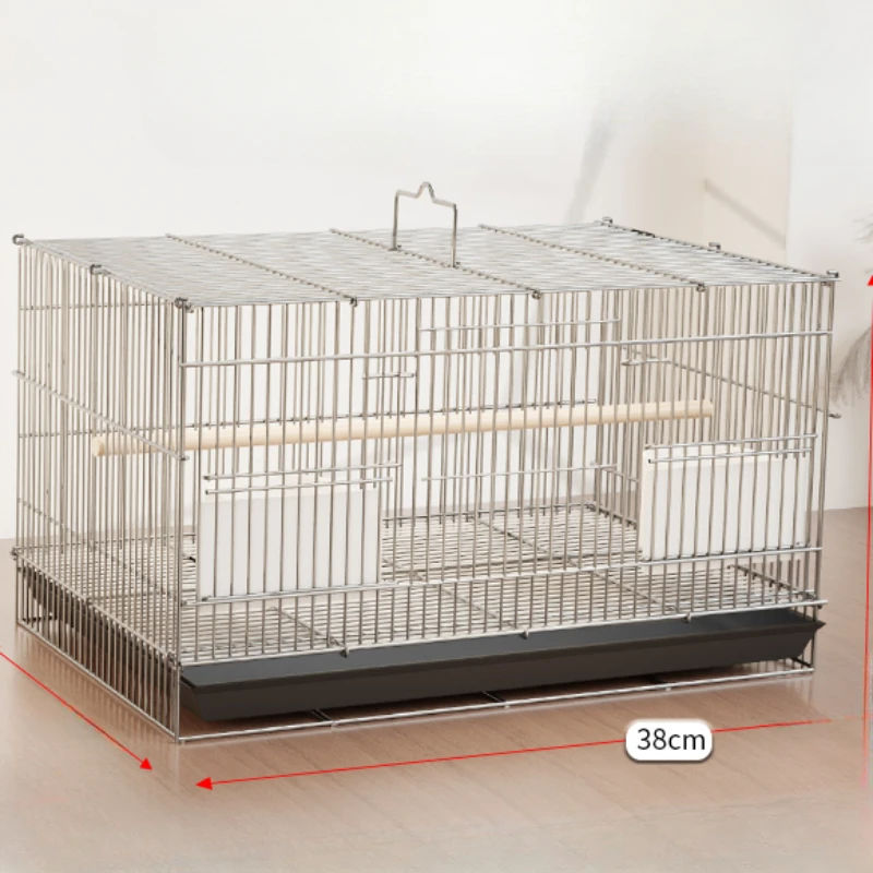 Luxury Feeder Bird Cage Parrot Breeding Carrier Speciality Bird Cage Rabbit Pigeon Oiseaux Accessoires Pet Products RR50BC