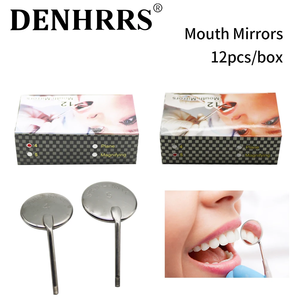 

Dental Mouth Mirror Reflector Dental Mouth Mirror Oral Care Mouth Mirror Handle Dental Tools 4#/5#