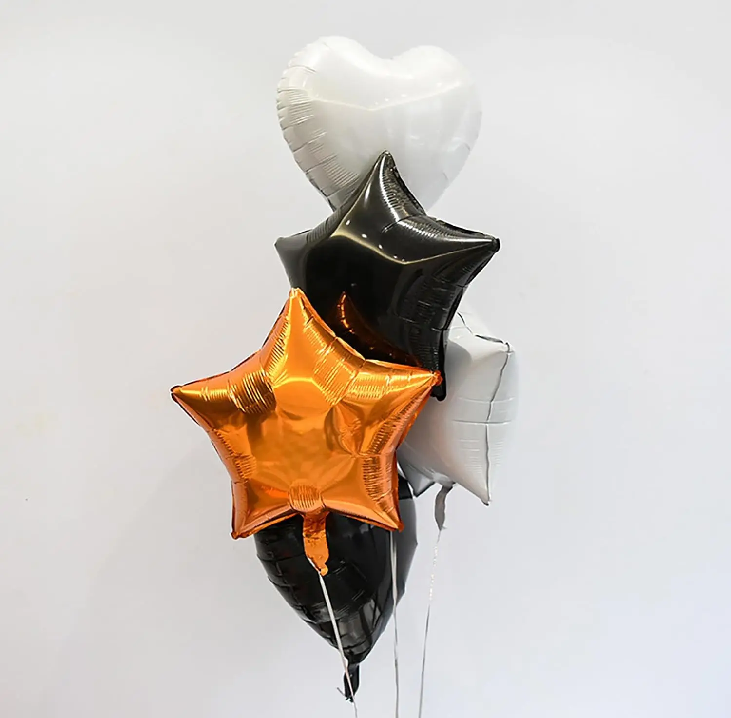 10 Stück Stern-Folienballons, 45,7 cm, Mattgold, cremefarben, Sternform, Folien-Mylar-Luftballons, Geburtstag, Hochzeit, Abschlussfeier, Weihnachten, Helium, Globos – Detail 2