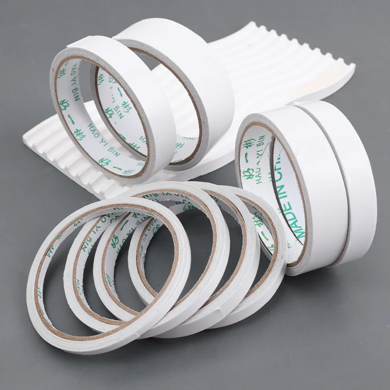 8M Double Sided Tape Double Faced Tape White Strong Ultra-thin High-adhesive Cotton Double-sided Tape Super Strong Paper Tape