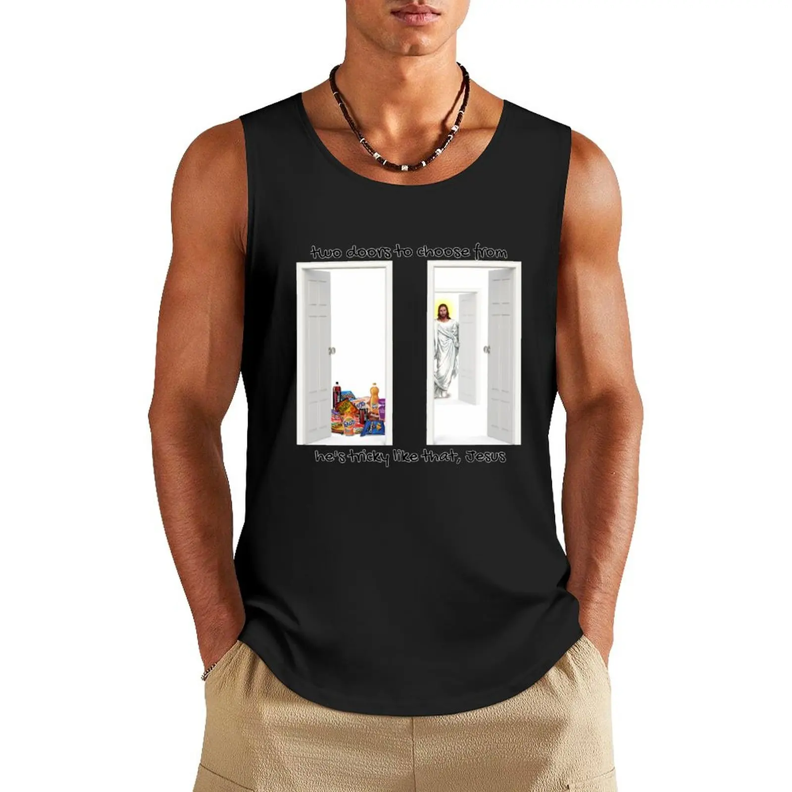 

Tricky Jesus Wilderpeople Tank Top sleeveless gym shirt man fitness Fitness men clothing t-shirts man