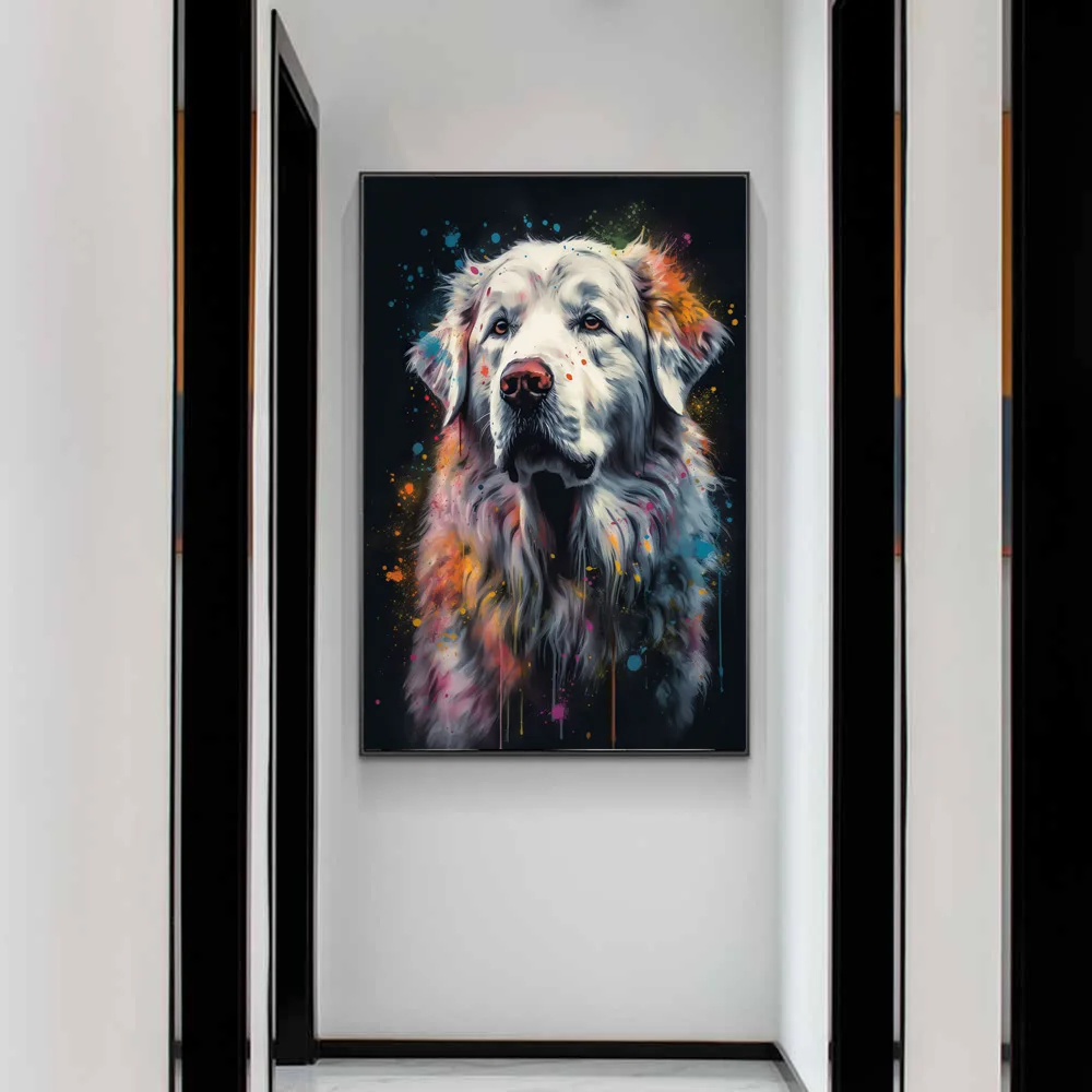 Watercolor Various Dogs Portrait Canvas Paintings on the Wall Art Poster and Print Lovely Animals Modern Picture Kids Room Decor