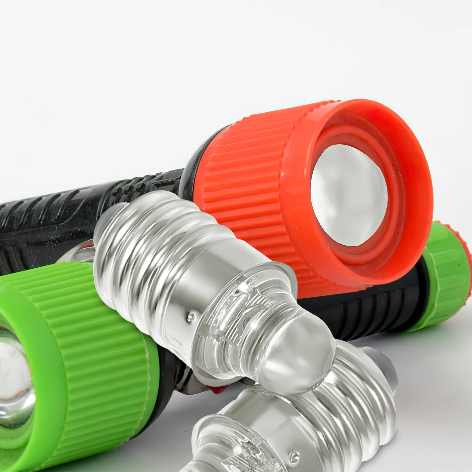 

2Pcs Miniature LED Bulb 6V Base Round Flashlight Replacement Bulbs High Performance Stable for Home Outdoor Reliable Metal