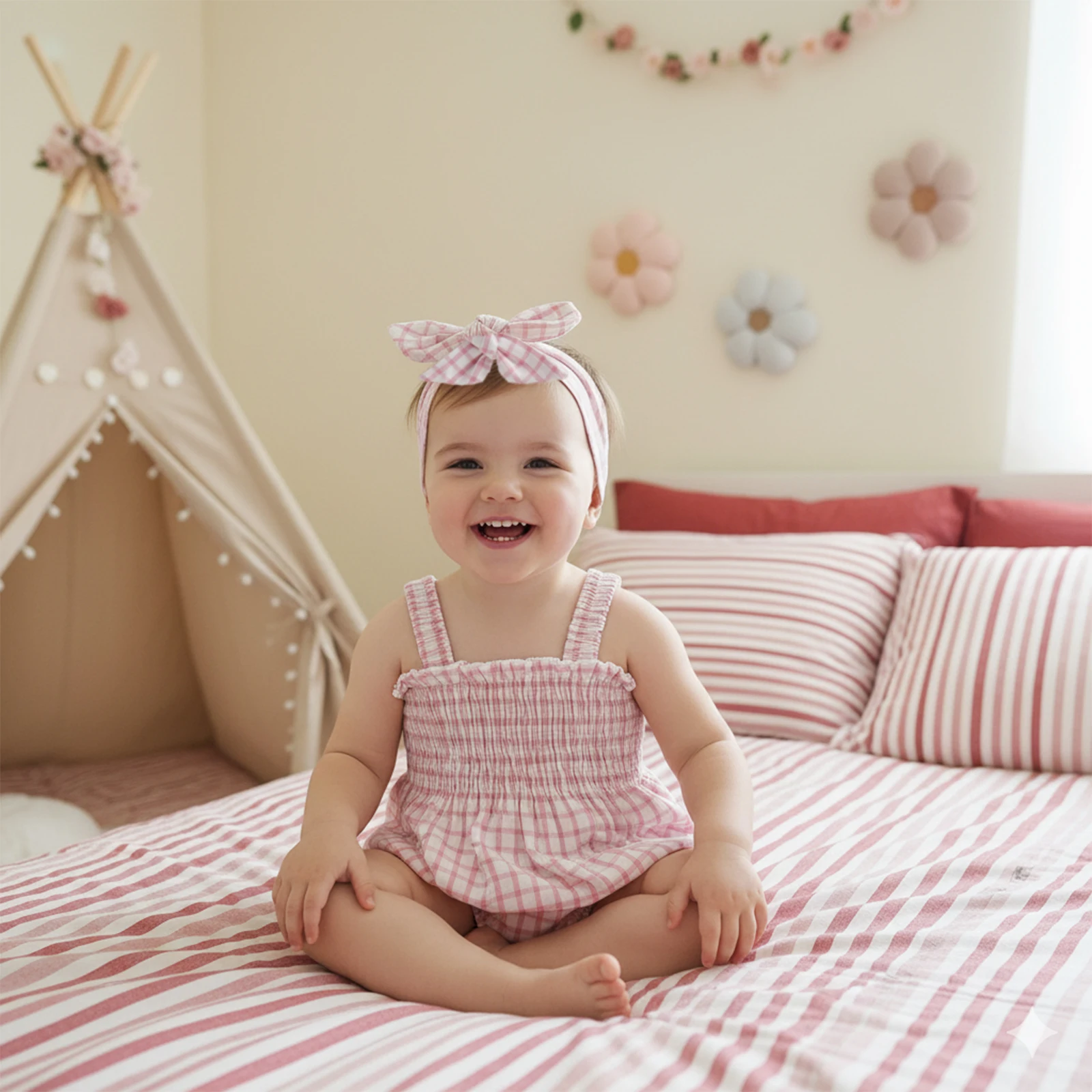 

Летняя одежда для маленьких девочек, удобное клетчатое боди без рукавов, комплект одежды с повязкой на голову