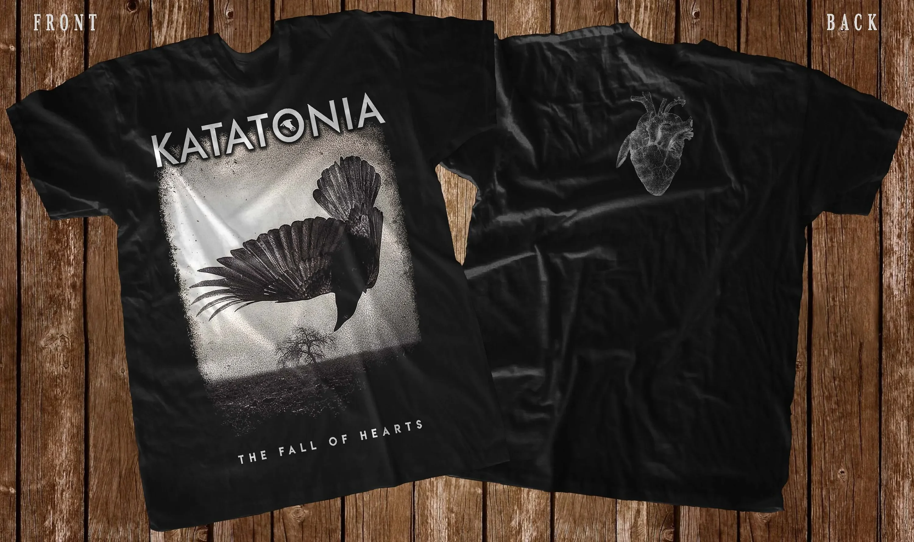 Nova camiseta estampada dtg Katatonia The Fall Of Hearts tamanho S M L Xl 2 3 4 5 6 7Xl