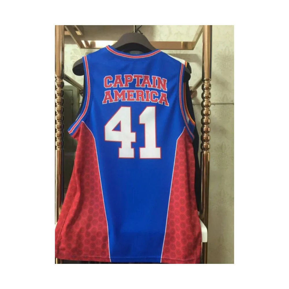 2026 رقم الطباعة ثلاثية الأبعاد الجديدة. 41 قميص كرة السلة الرياضي للرجال من Avengers Punisher Speed Dry، كرة الشارع Ajin Manwei MARVAL Skull #1