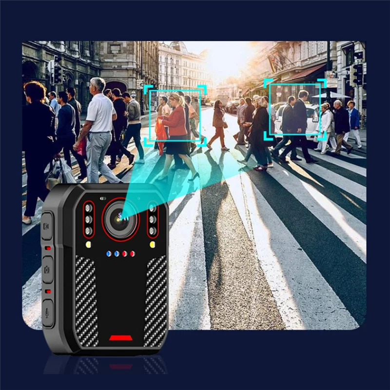 Регистратор правоохранительных органов 4K HD IP68, защита от падения 140 °   Широкоугольный прибор для наружной записи