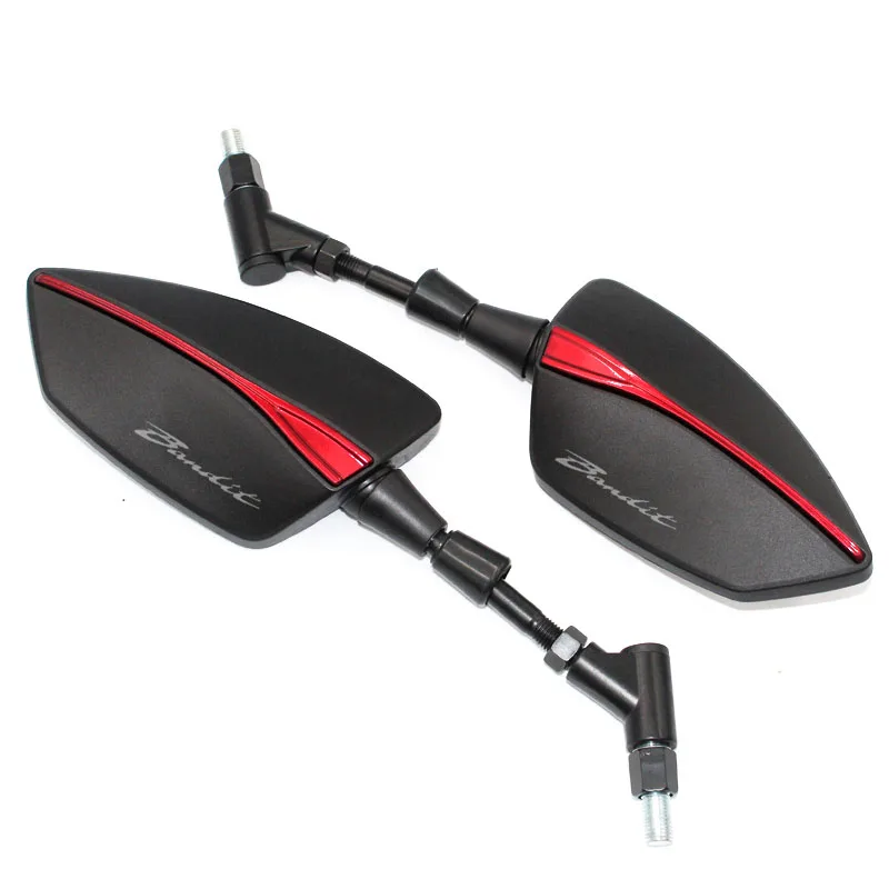 ل Bandit S650 600 650 1200/S/N 1250 1250S GSF 1250 650 8/10 مللي متر العالمي قابل للتعديل الرؤية الخلفية مرايا الرؤية الخلفية مرآة جانبية