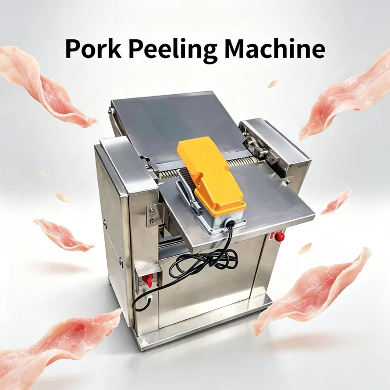 Pork Skinning Machine Electric Stainless Steel Fresh Pork Neck Peeling Equipment Pork Skinning Machine