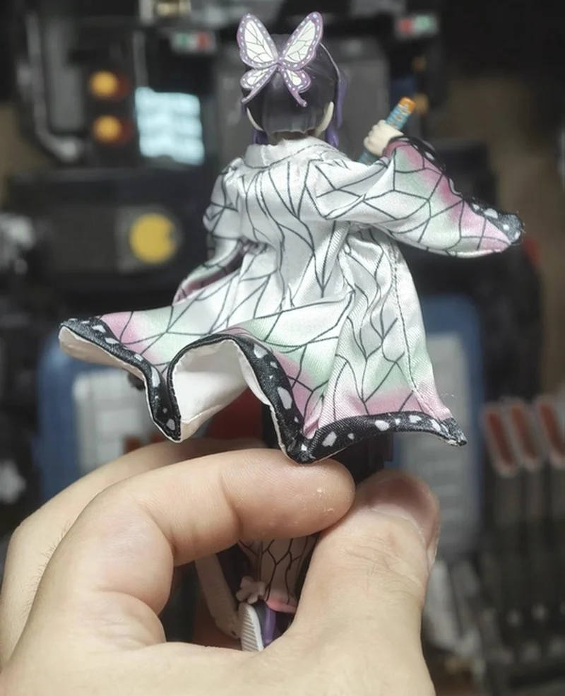 【No Figure】Demon Slayer Shf Buzzmod 1/6 Scale  Figure Shinobu Kochou Handmade Cloak Accessory For 12inch Action Figure Model