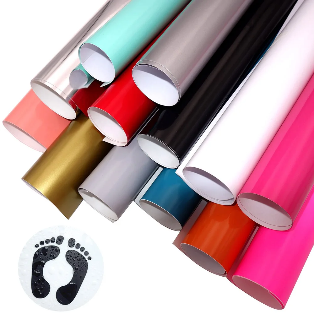 Permanent Adhesive Vinyl For Cutting Machines, Silhouette, Craft Cutters, Decals, Stickers, Waterproof by Craftables (32 Colors)