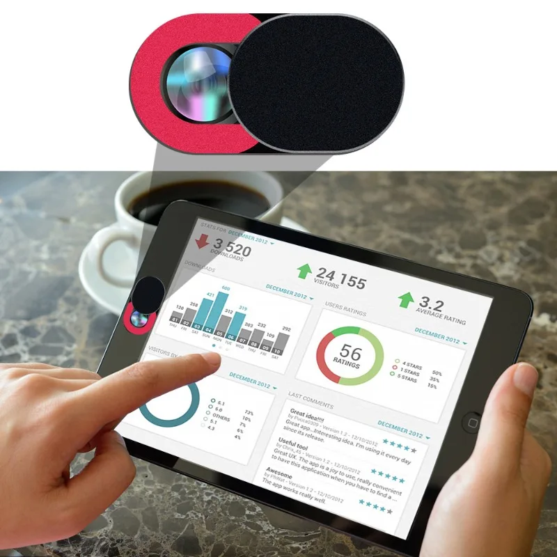 1/5/10PCS Universal Ultra Thin Laptop Camera Cover Slide Privacy Webcam Stickers for iPhone iPad Computer Camera Blocker Slider view 3