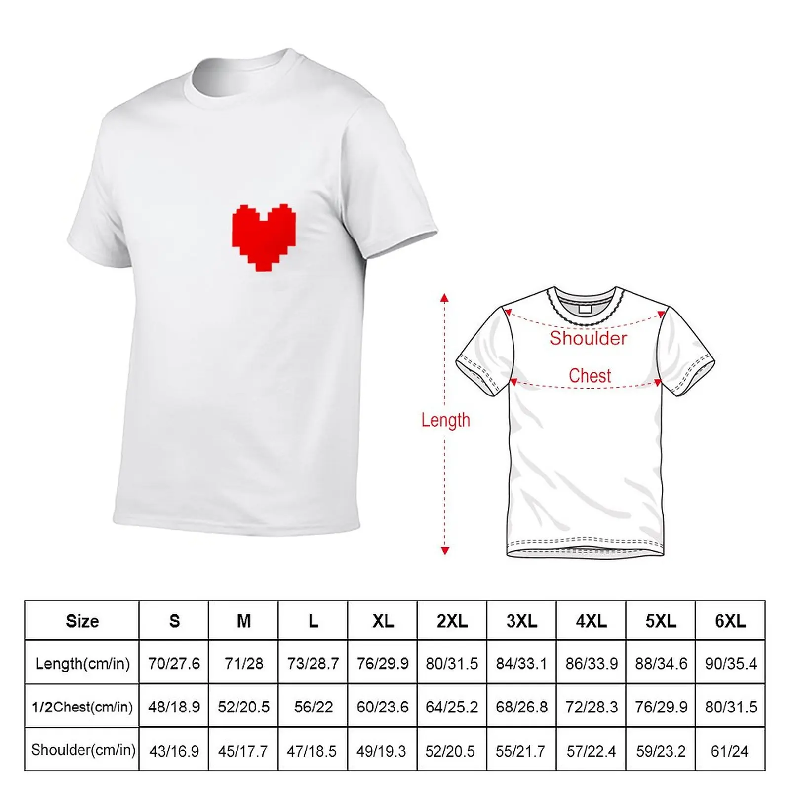 Undertale Heart T-Shirt tees hippie clothes anime clothes mens graphic t-shirts pack