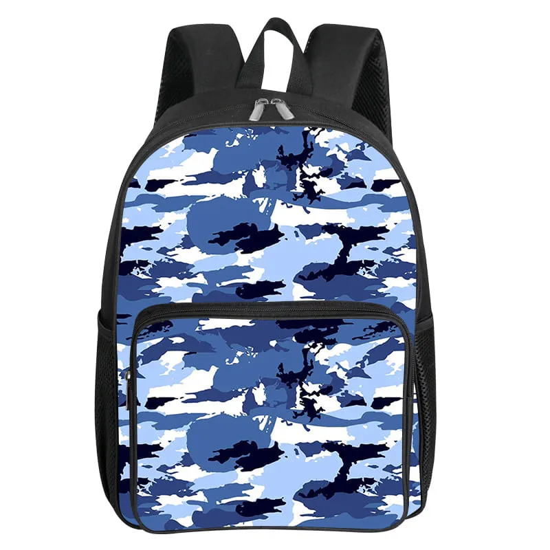 

Dyeing Pattern Square Front Pocket Backpack for Boy and Girls Best Gifts 3D Cartoon SchoolBags for Children